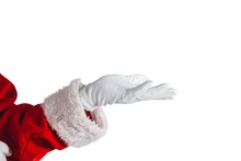 Santa Claus Making Hand Gesture