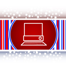 Poster - pc computer on web button (icon)