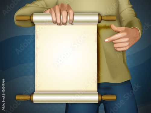 Announcement scroll