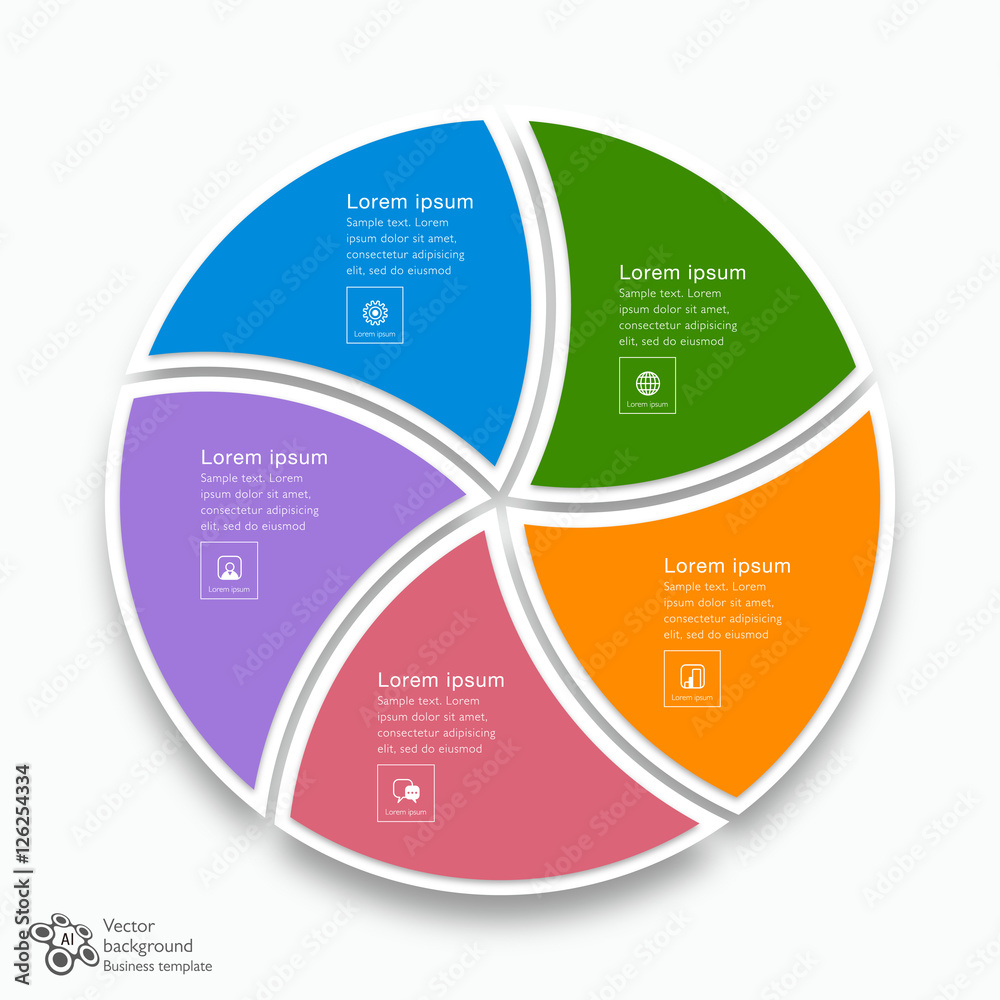 Chart design for business presentations #Vector Graphic Stock Vector ...
