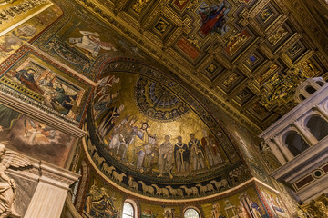 Poster - Basilica di Santa Maria in Trastevere, Rome, Italy