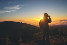 Taking Photo Of Sunset Free Stock Photo - Public Domain Pictures