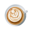 latte art coffee or mocha coffee