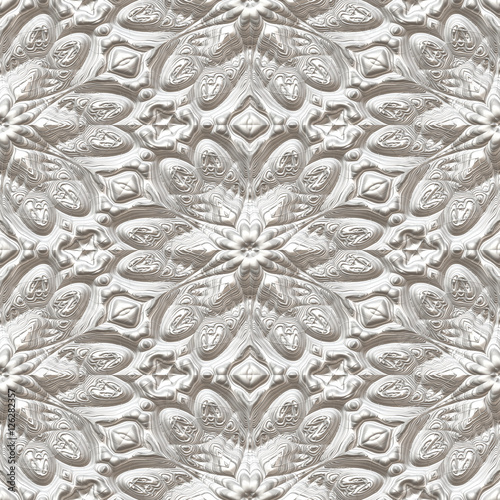 Naklejka - mata magnetyczna na lodówkę 3D seamless pattern