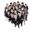© ASDF - Top view of a group of business people