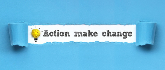 Wall Mural - Action make change