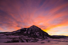 January Sunrise - Crested Butte Mountain