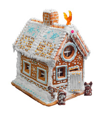 Wall Mural - Christmas gingerbread house