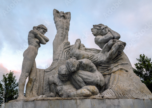 Poster The Monument to the Fire of Santander and Reconstruction, Spain