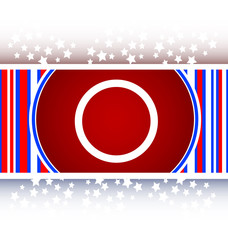 Poster - Empty white abstract circles on web button (icon)