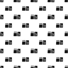 Poster - SD memory cards pattern. Simple illustration of SD memory cards vector pattern for web