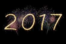 Sparkle Fireworks 2017, New Year 2017 Fireworks Text Celebration