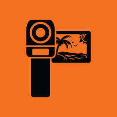 Canvas Print - Video camera icon