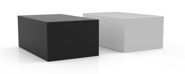 Canvas Print - two blank template boxes