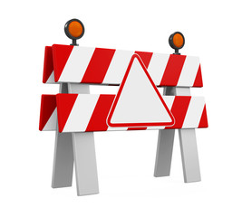 Poster - Under Construction Barrier