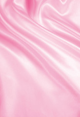 Wall Mural - Smooth elegant pink silk or satin as wedding background