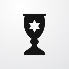 Wall Mural - religiious cup icon illustration