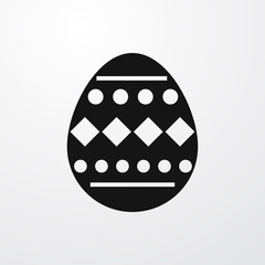 Wall Mural - easter egg icon illustration