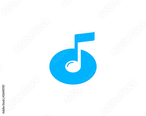 Music Note Logo Design Element - Buy this stock vector and explore