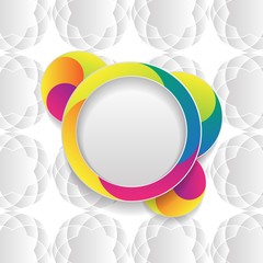 Aufkleber - vector colorful design template