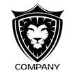 Lion Head and shield logo