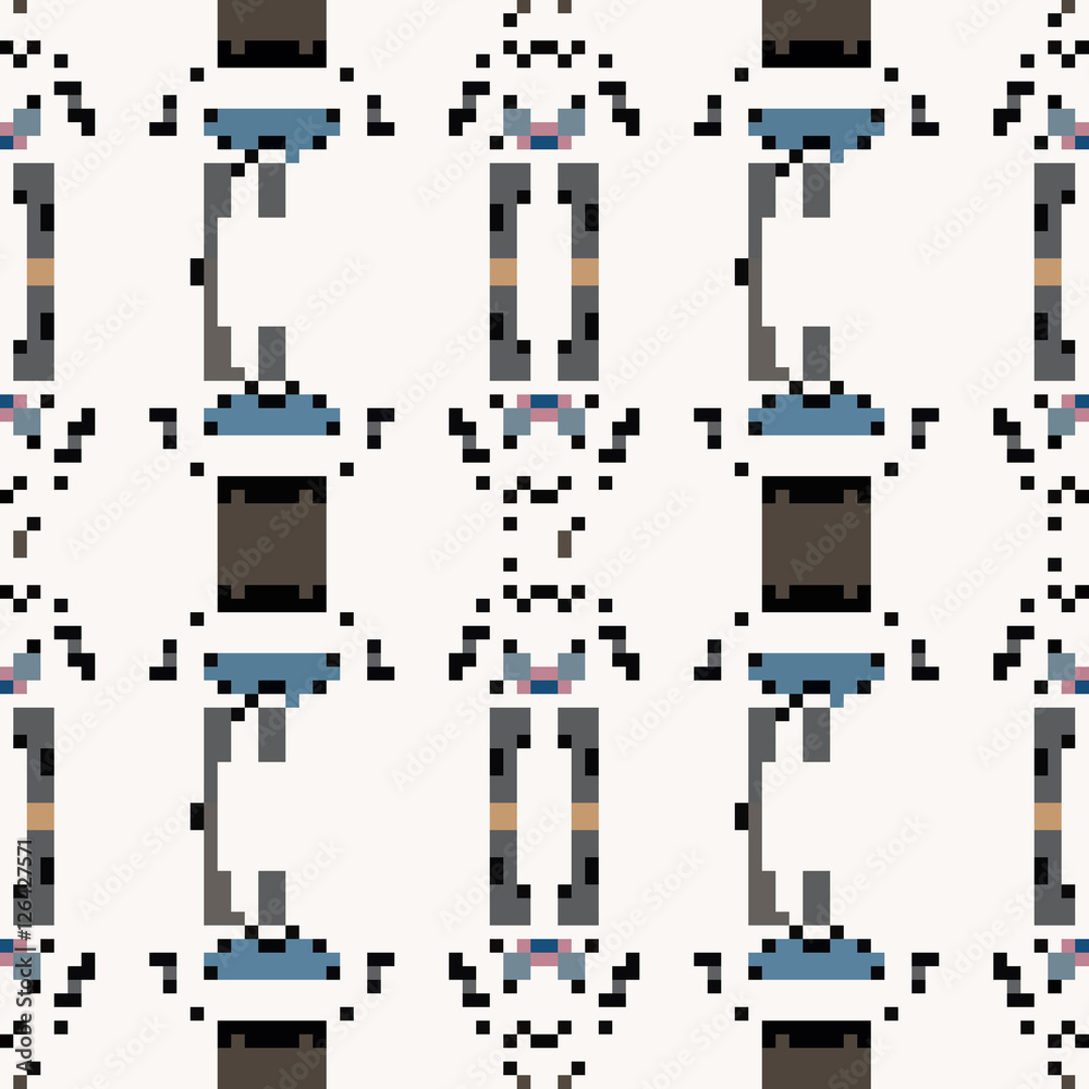seamless tileable pixel texture pattern Stock Illustration | Adobe Stock