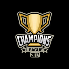 Champions sports league logo emblem