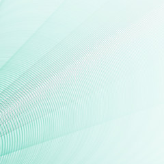 Poster - Abstract background of thin concentric turquoise circles with bokeh effect