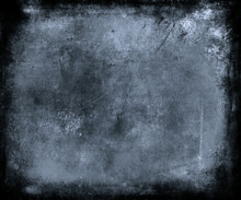 Beautiful Abstract Vintage Grunge Background, Blue Scratched Texture