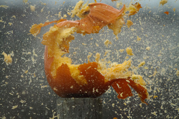 Pumpkin exploding