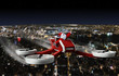 funny Santa on UAV drone