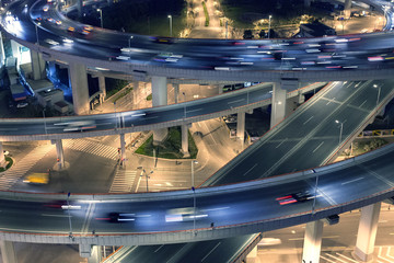 Wall Mural - Overpass at night