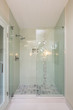 © coralimages - New Glass Shower with rectangle appliances.