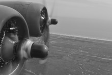 Twin Engined Warplane In Flight.