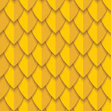 Seamless Pattern With Yellow Scales. Abstract Background.