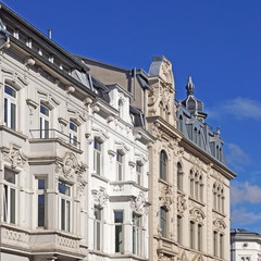 Canvas Print - Stilvolle Altbauten in der Altstadt von AACHEN