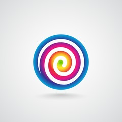 Poster - rainbow lollipop logo