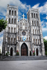 Famous St Joseph Cathedral in Hanoi, Vietnam