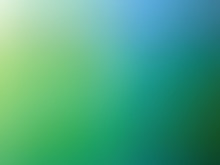 Abstract Gradient Green Blue Colored Blurred Background