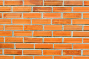 Red orange brick wall, pattern and background.