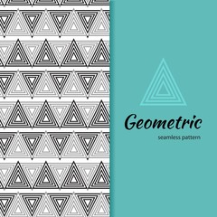 Leinwandbilder - geometric ethnic vector seamless pattern