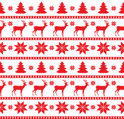 Wall Mural - vector illustration Christmas seamless pattern