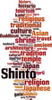 © laufer - Shinto word cloud concept. Vector illustration