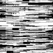 Abstract black and white background with glitch effect, distorti