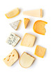 Different kinds of cheeses.