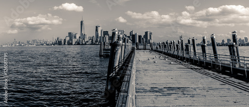 Plakat Widok na Manhattan z Liberty Island