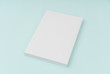 © jannoon028 - Blank flyer poster, brochure mockup,A4, US-Letter, on blue backg