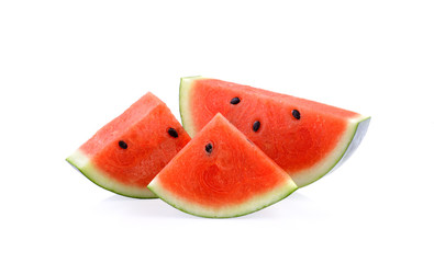 Wall Mural - fresh watermelon on  white background