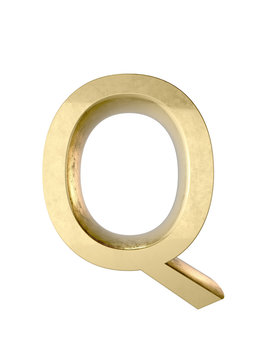 Metal alphabet. 3D rendering