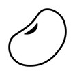 © martialred - Kidney bean or common bean line art icon for food apps and websites